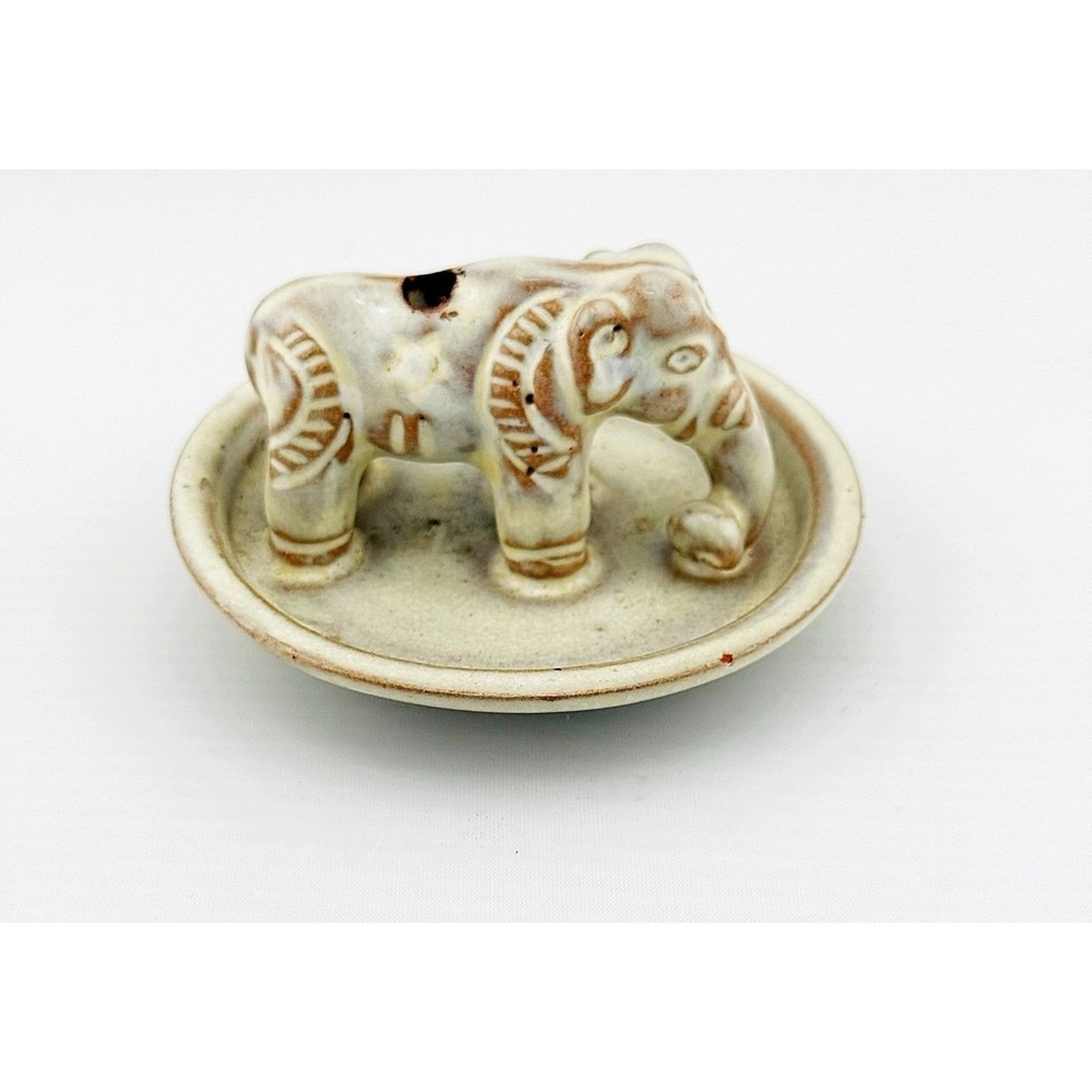 Elephant glass incense burner